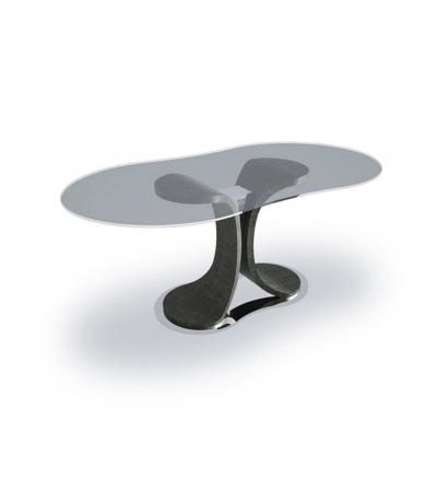 Table Mistral en Sycomoro Frisé Foncé - Carpanelli