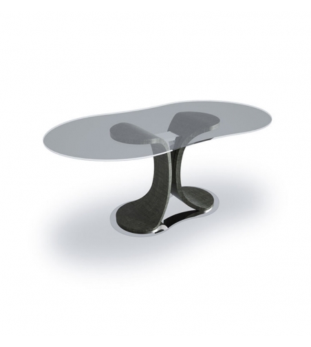 Table Mistral en Sycomoro Frisé Foncé - Carpanelli