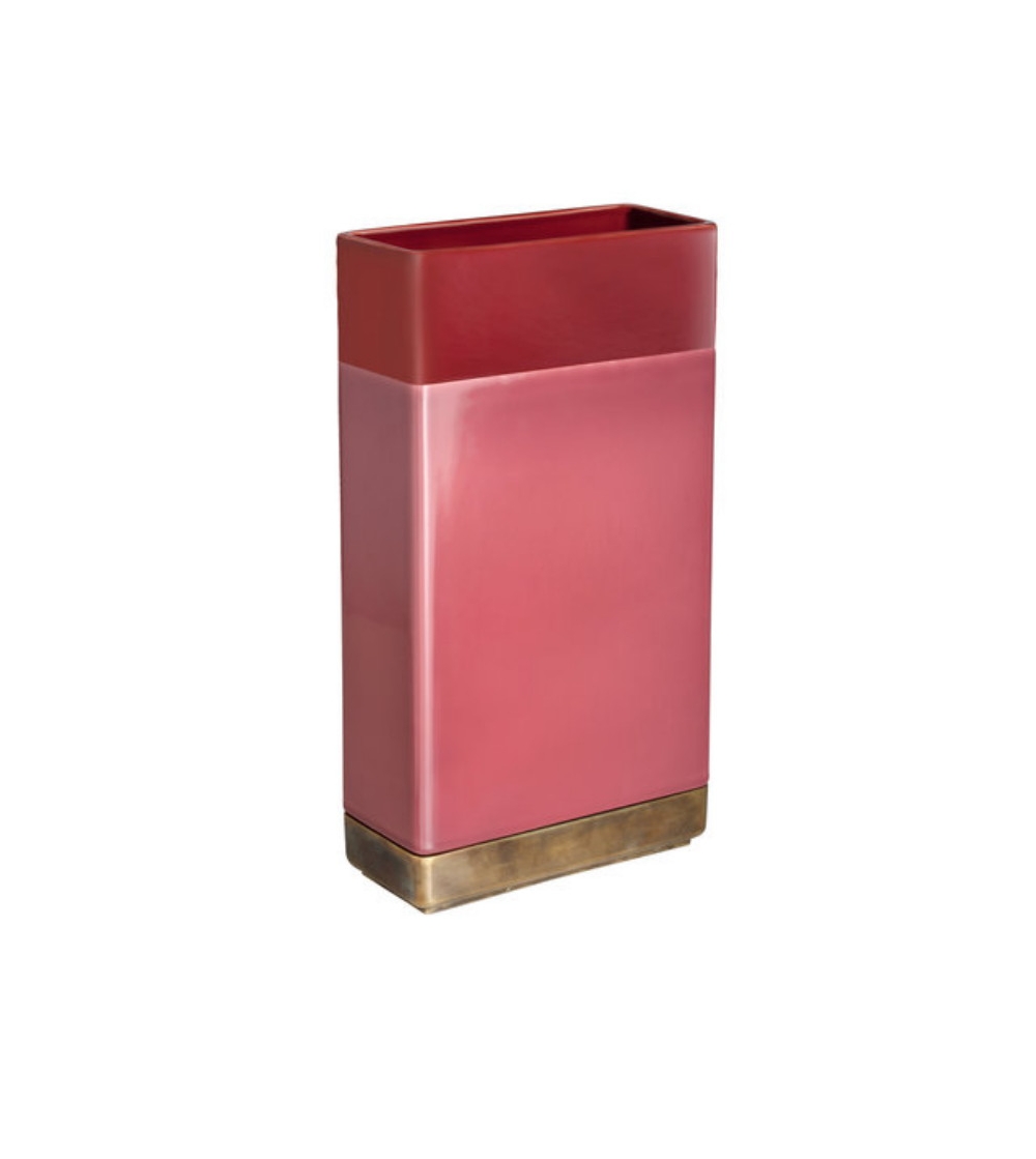 Vase Rouge Bitossi Ceramiche