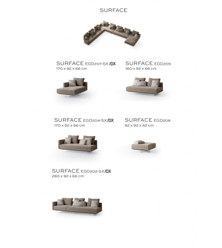 Canapé Modulable Surface - Ego Zeroventiquattro