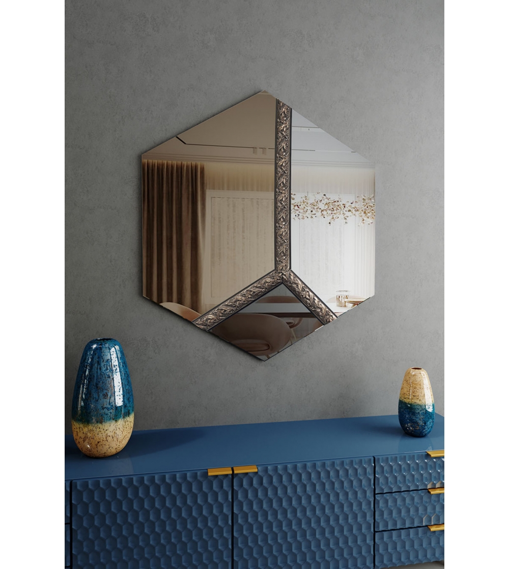 Specchio a muro - LEVANTE - Riflessi - moderno / rettangolare