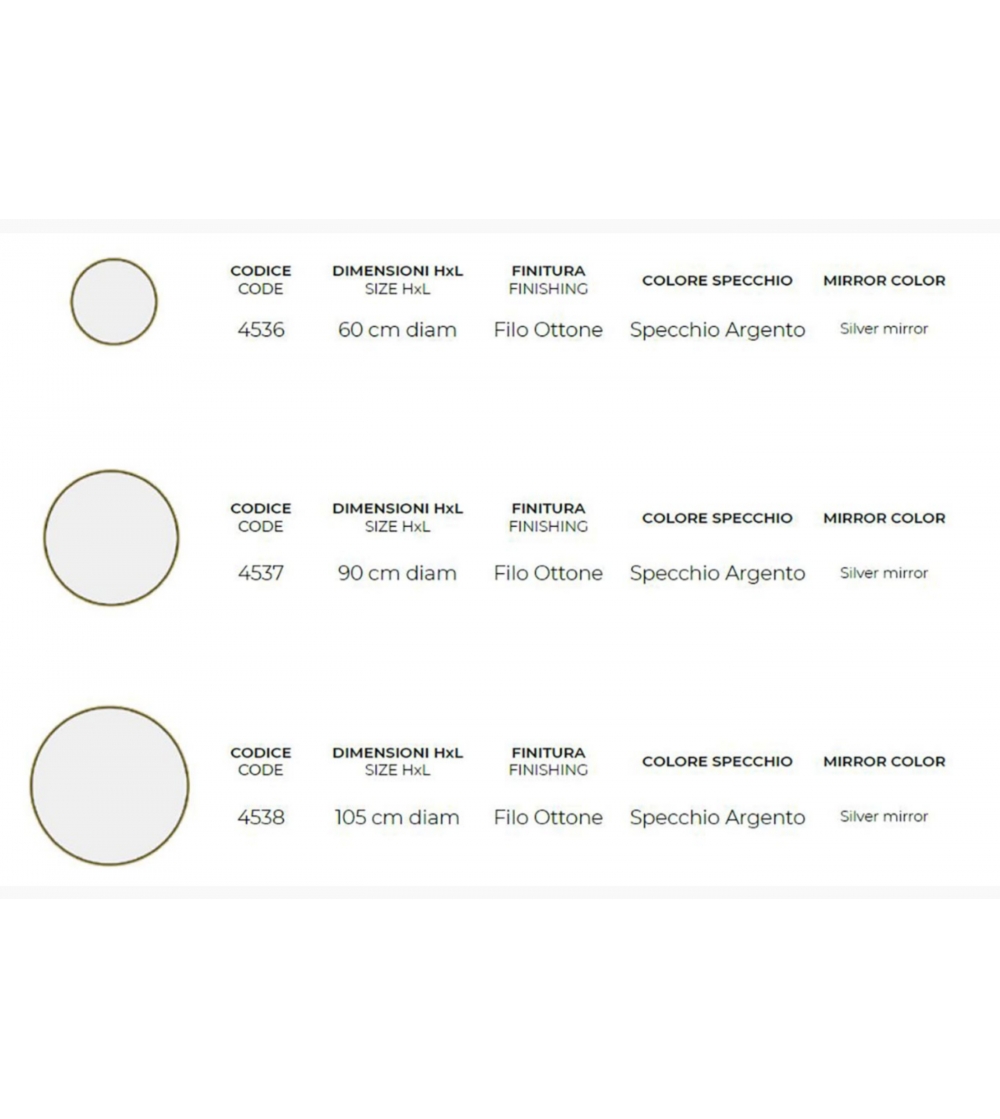 Miroir Cauro - Vessicchio Design