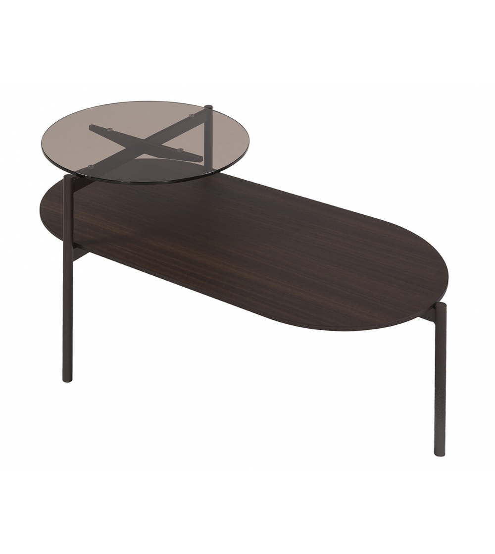 AL2 - O-rizon A015 Glass/Wood Coffee Table