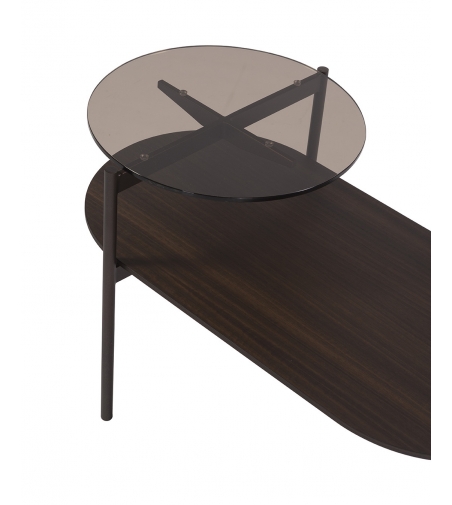 Mesita O-rizon A015 Glass/Wood - AL2