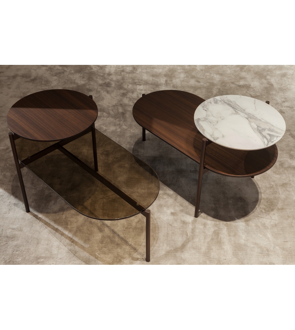 Table Basse O-rizon A015 Glass/Wood -...