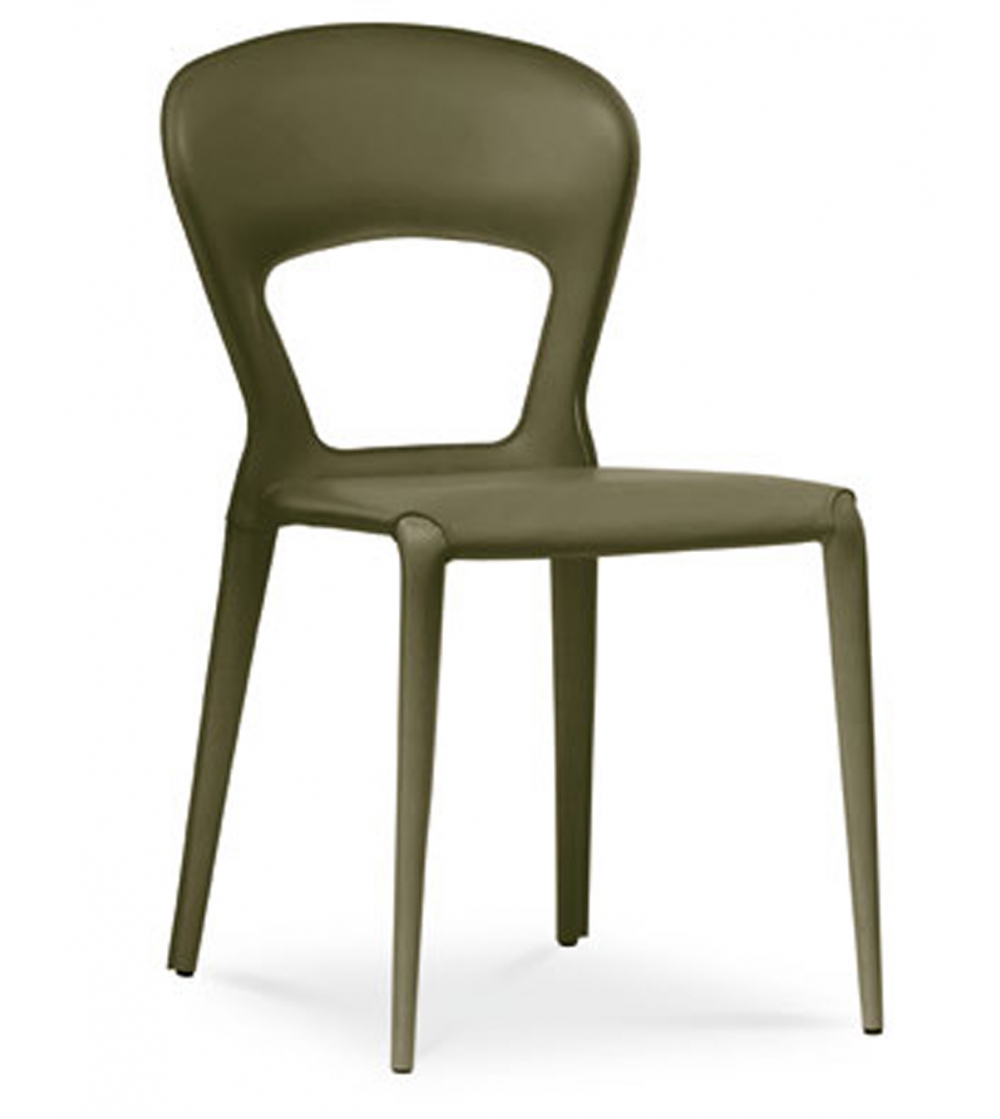 Stuhl aus Cuoio-Leder Midj