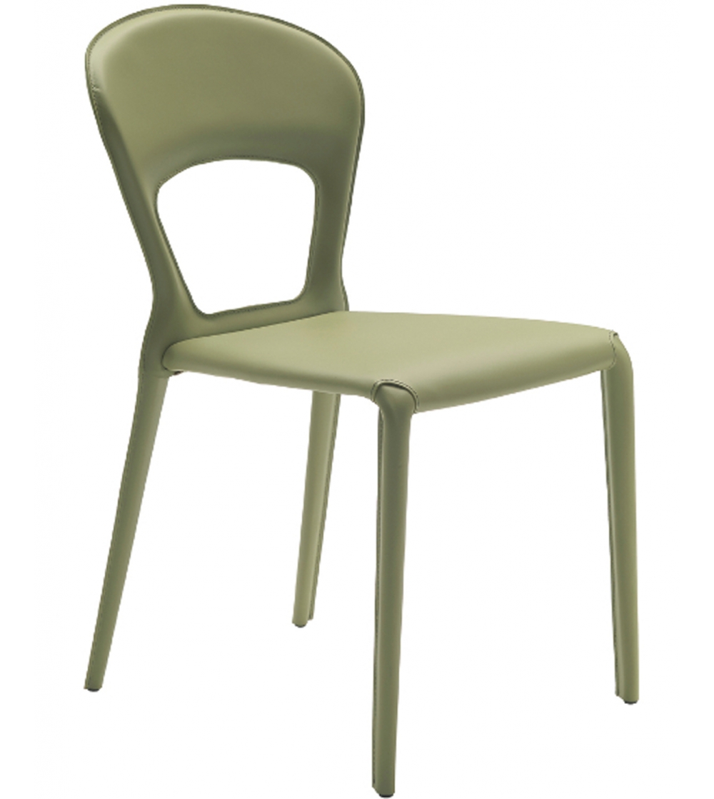 Stuhl aus Cuoio-Leder Midj