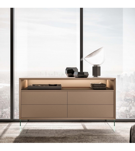 Triptyque Commode Et Tables De Chevet Cross - Ego Zeroventiquattro