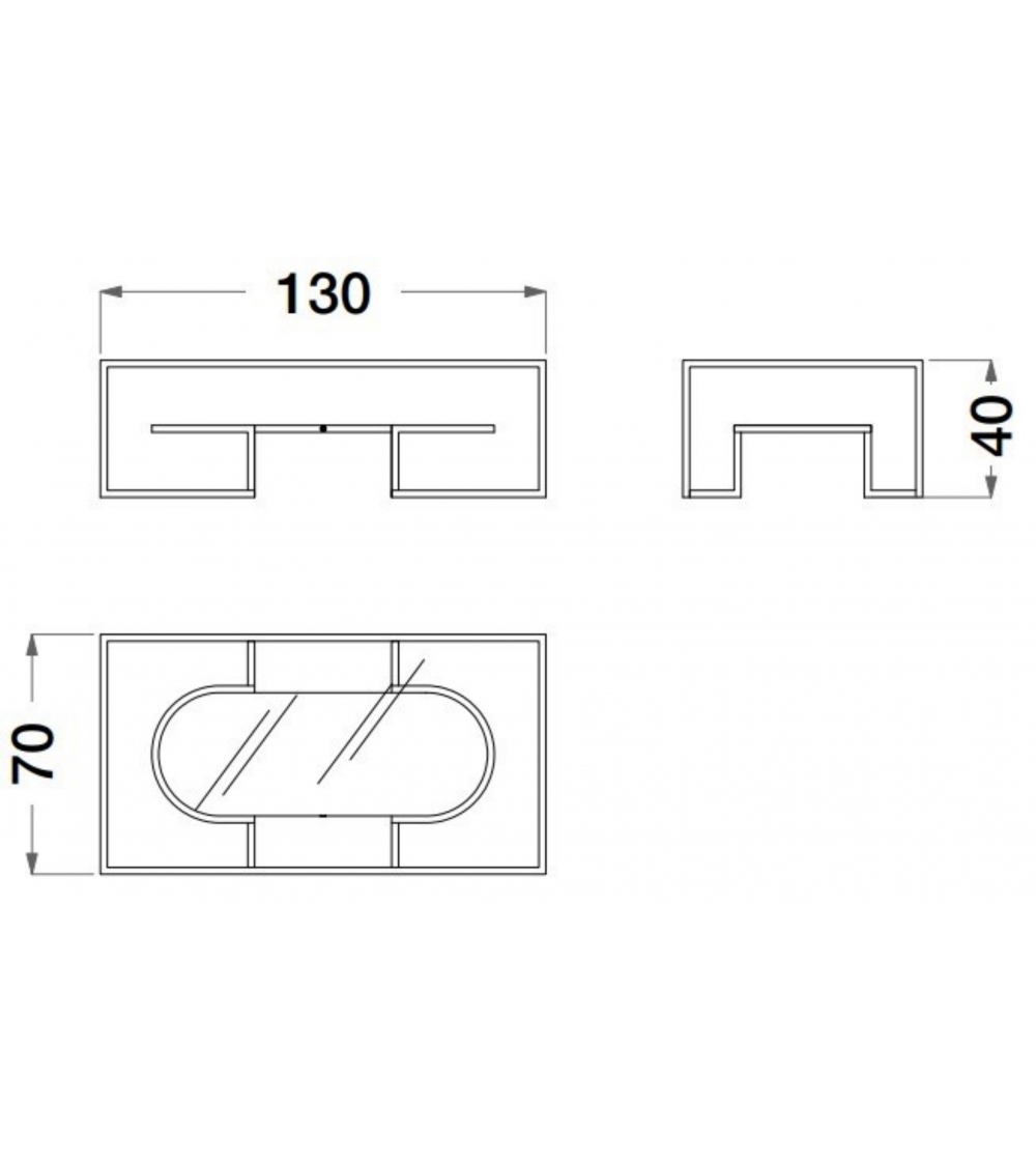 Mesita Rectangular Sesto Senso - CPRN...