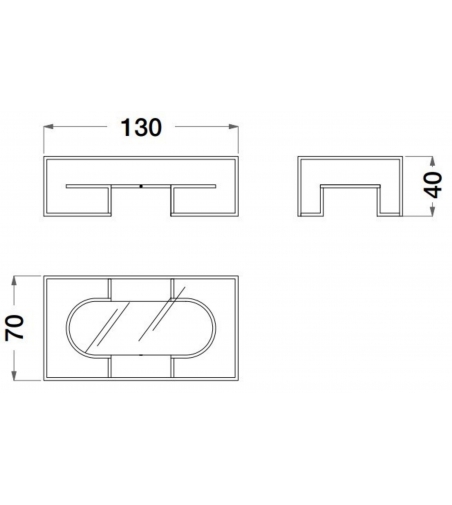 Rectangular Coffee Table Sesto Senso - CPRN HOMOOD
