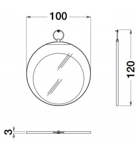 Espejo Redondo Sesto Senso - CPRN HOMOOD