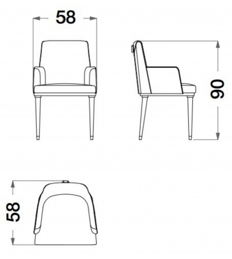 Silla Tapizada Sesto Senso - CPRN HOMOOD