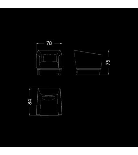 Leather Armchair Sesto Senso - CPRN HOMOOD