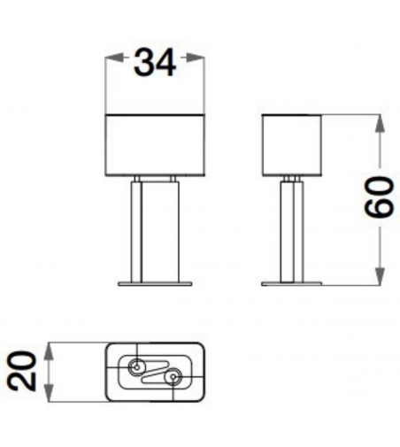 Lámpara De Mesa Sesto Senso - CPRN HOMOOD