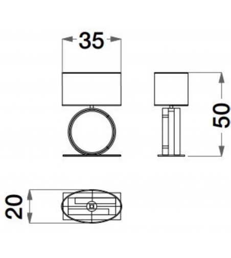 Lámpara De Mesa Sesto Senso - CPRN HOMOOD