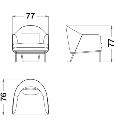 Fauteuil d'appoint Sesto Senso - CPRN HOMOOD