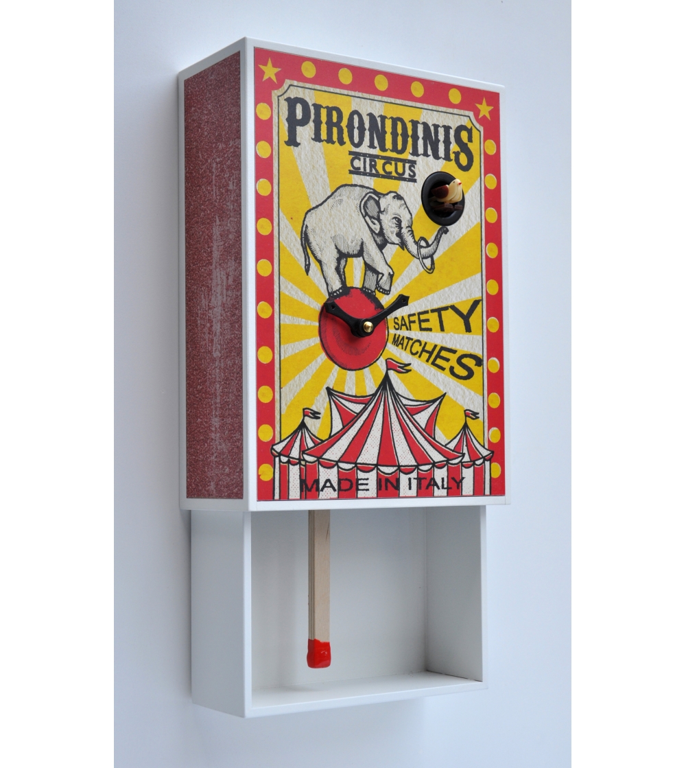 Pirondini - Cuckoo Wall Clock with Pendulum Matchbox_N1