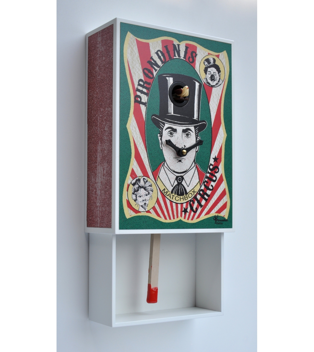 Pirondini - Cuckoo Wall Clock With Pendulum Matchbox_N3