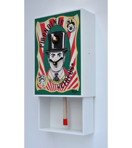 Pirondini - Cuckoo Wall Clock With Pendulum Matchbox_N3