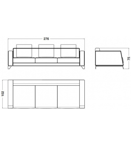 Sofa Blue Moon - CPRN HOMOOD