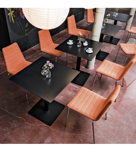 Stuhl aus Leder für Restaurants Cover Midj