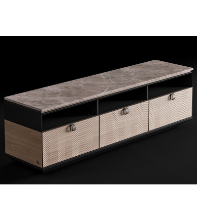 Buffet En Marbre Et Bois DRAGONFLY - CPRN HOMOOD
