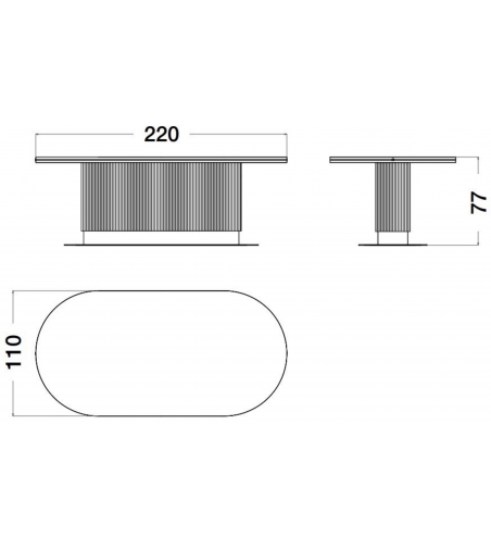 Oval Table Cocoon - CPRN HOMOOD