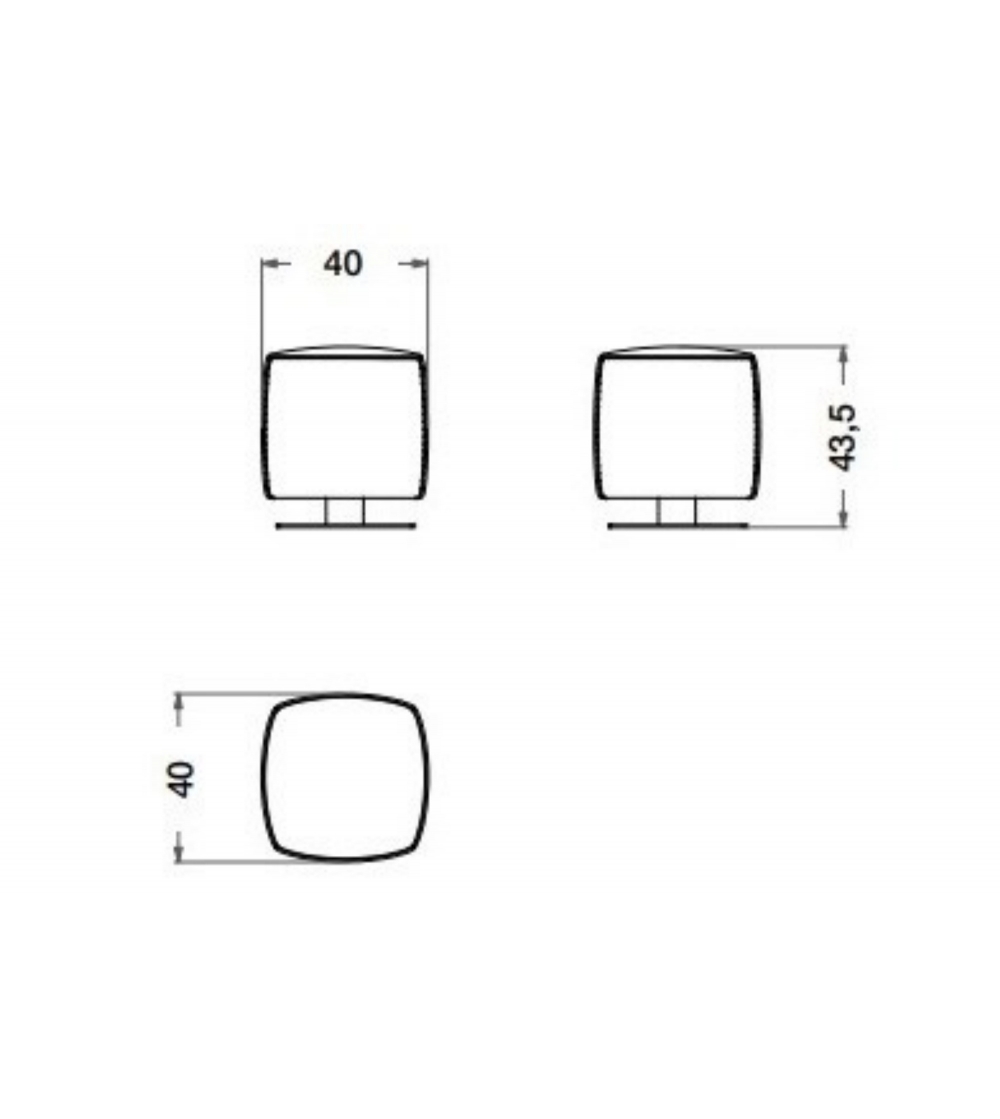 Pouf/Footrest Eclipse - CPRN HOMOOD