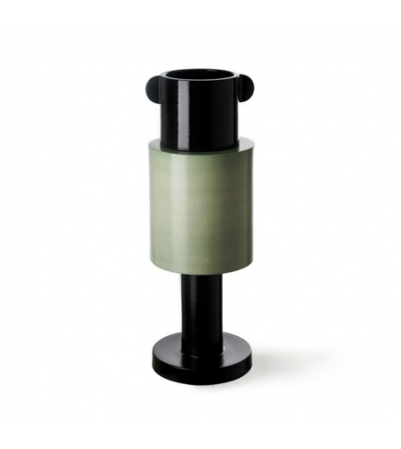 Sculpture Verte et Noire Bitossi Ceramiche