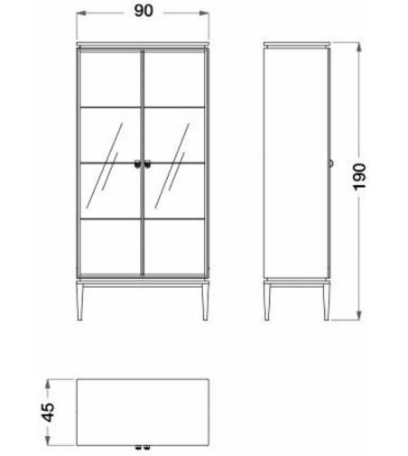 Vitrine Avec éclairage intégré Dragonfly - CPRN HOMOOD