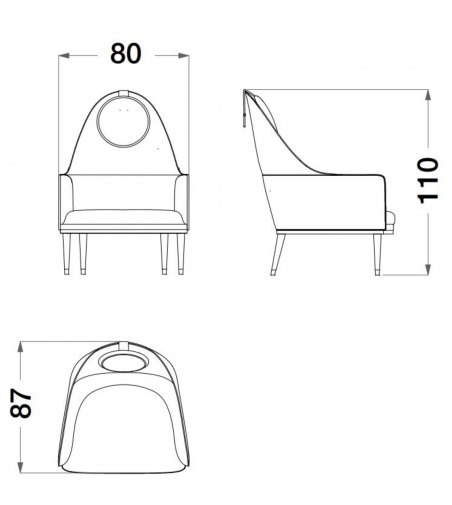 Fauteuil In Nabuk Dragonfly - CPRN HOMOOD