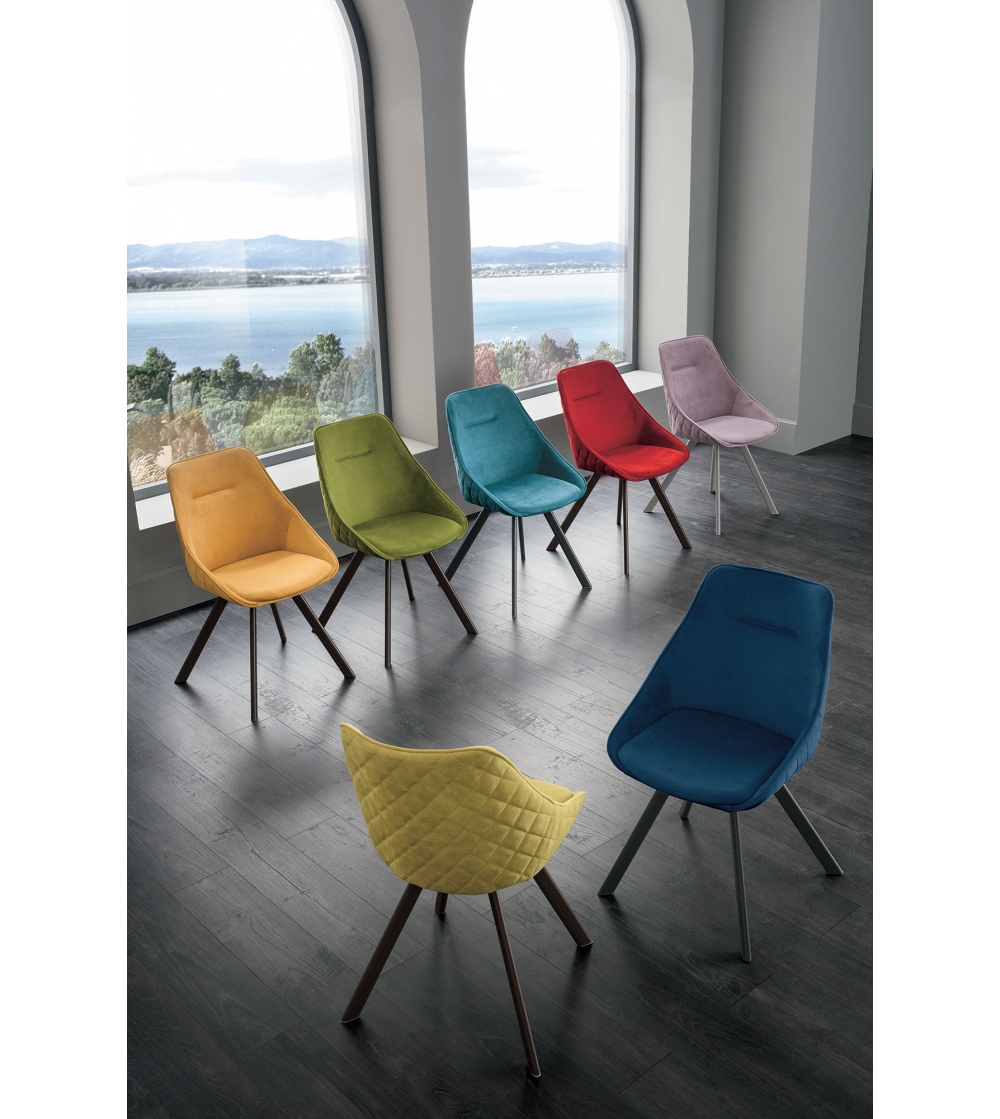 Set 6 Chaises Bilbao Multicolore - Target Point