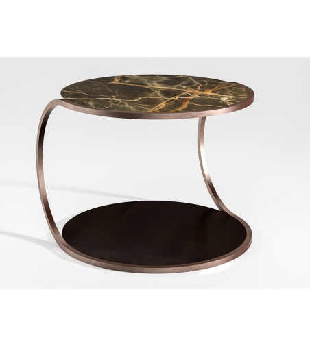 Marble and Wood Coffee Table Blue Moon - CPRN HOMOOD