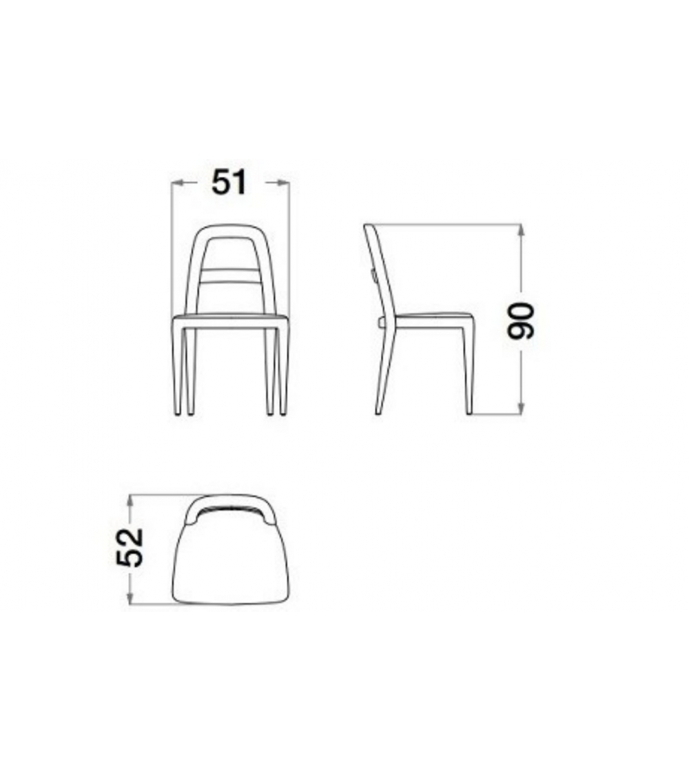 Chair With Open Backrest Starlight -...