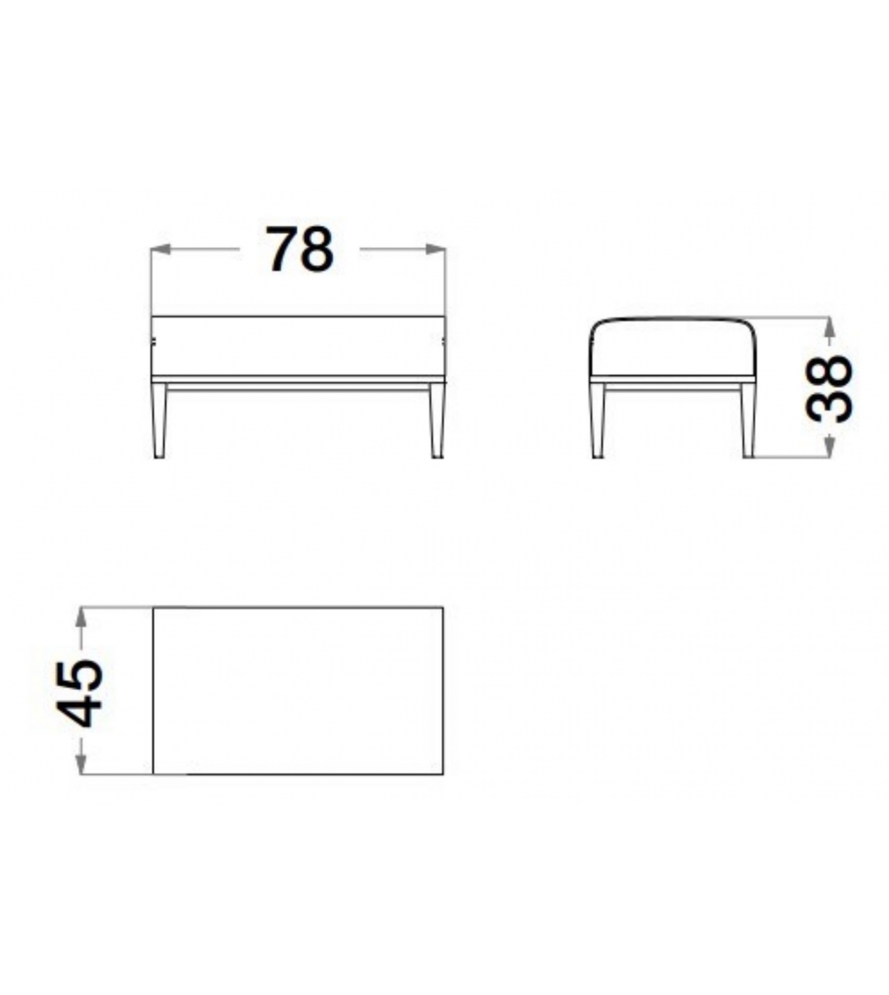Rectangular Pouf Starlight - CPRN HOMOOD