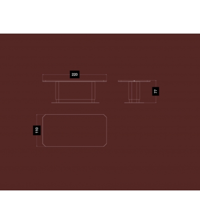 Table Rectangulaire Blue Moon - CPRN HOMOOD 2