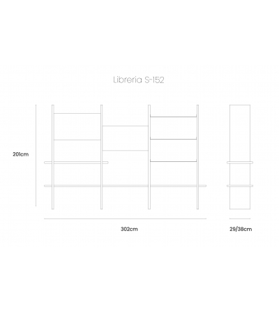 Dale Italia - Capanna S-152 Modular Bookcase 2