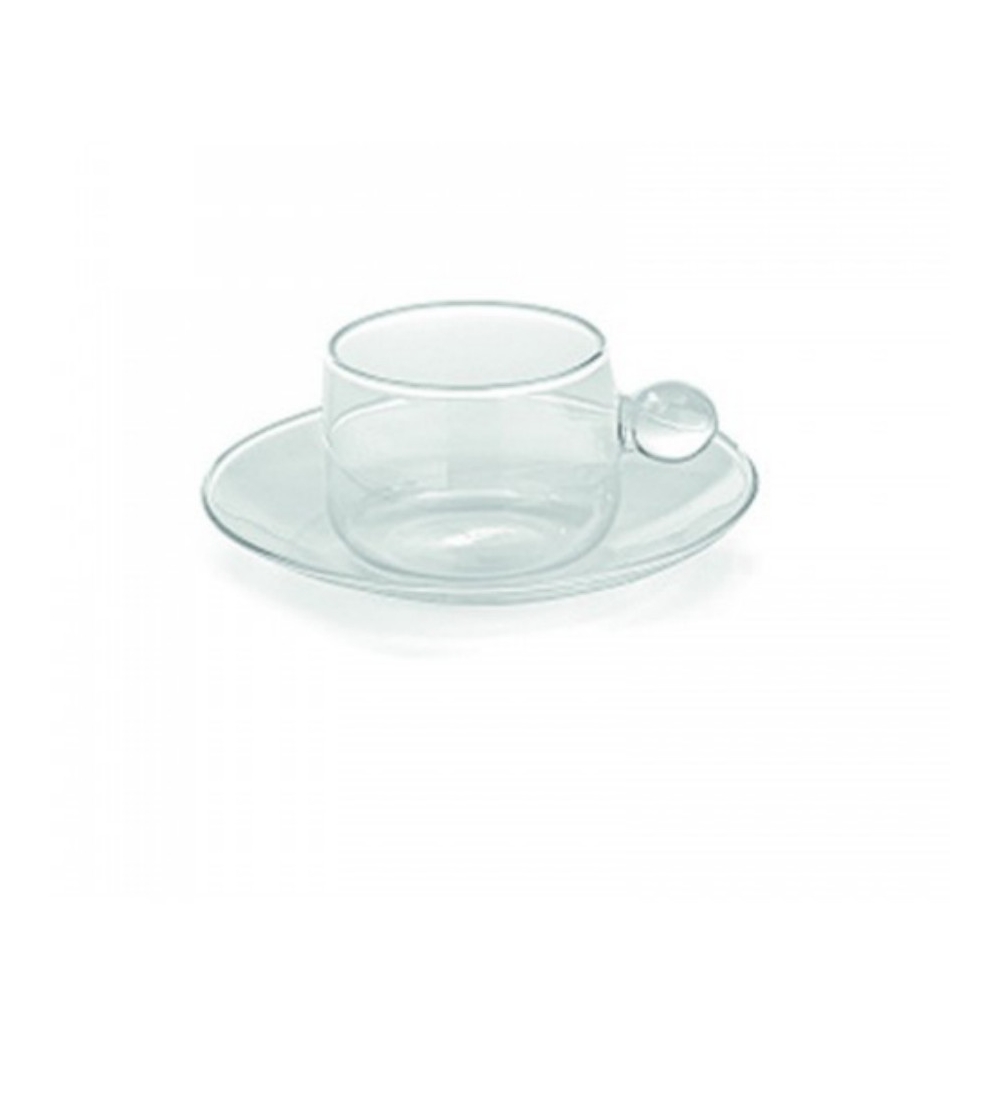 Set 2 Bilia Clear Teacups - Zafferano