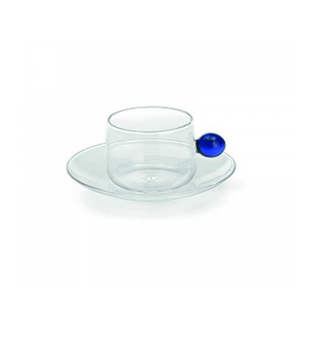 Set 2 Bilia Blue Teacups - Zafferano