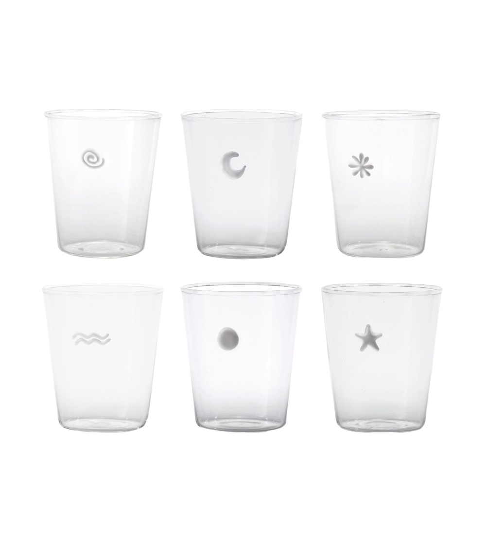 Set 6 Symbols Glasses - Zafferano