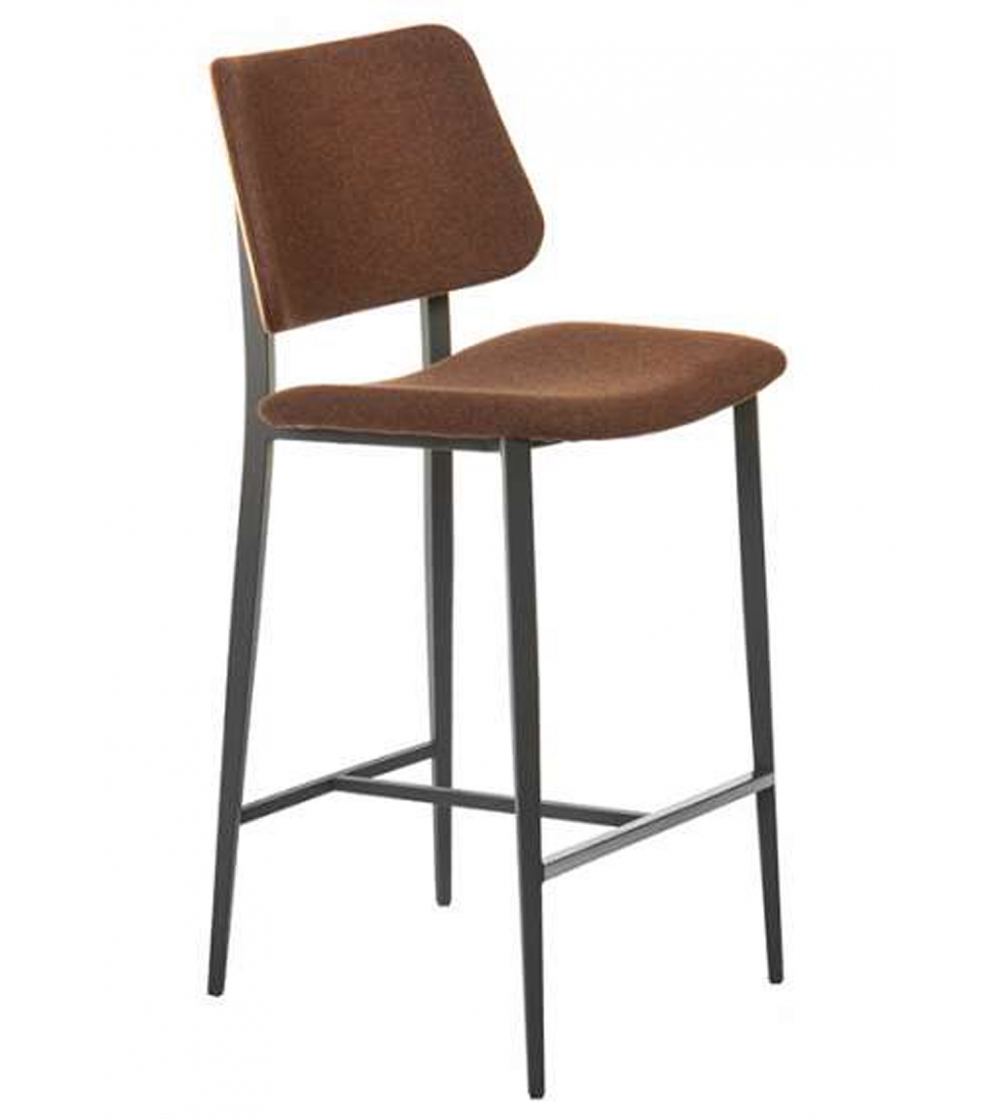 Barhocker aus Leder, Kunstleder oder...
