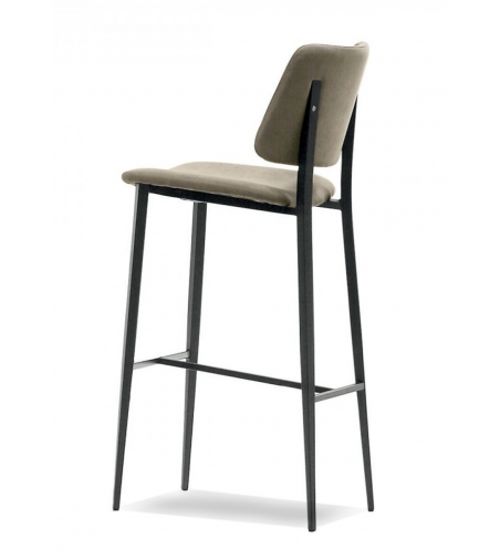 Taburete Bar de  Cuero Ecopiel Tejido  Midj