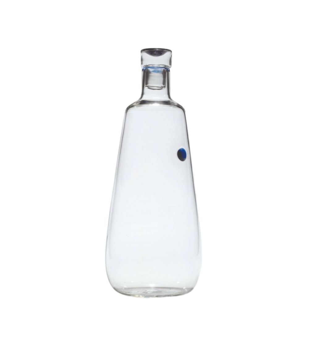 Botella Uniche Transparente Azul - Zafferano
