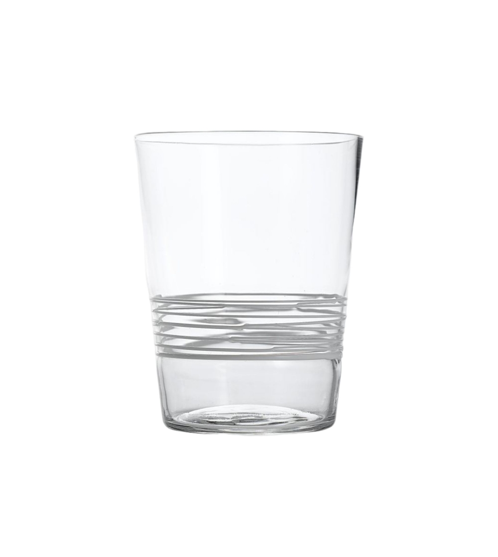 Juego 6 Vasos Filante Transparente - Zafferano