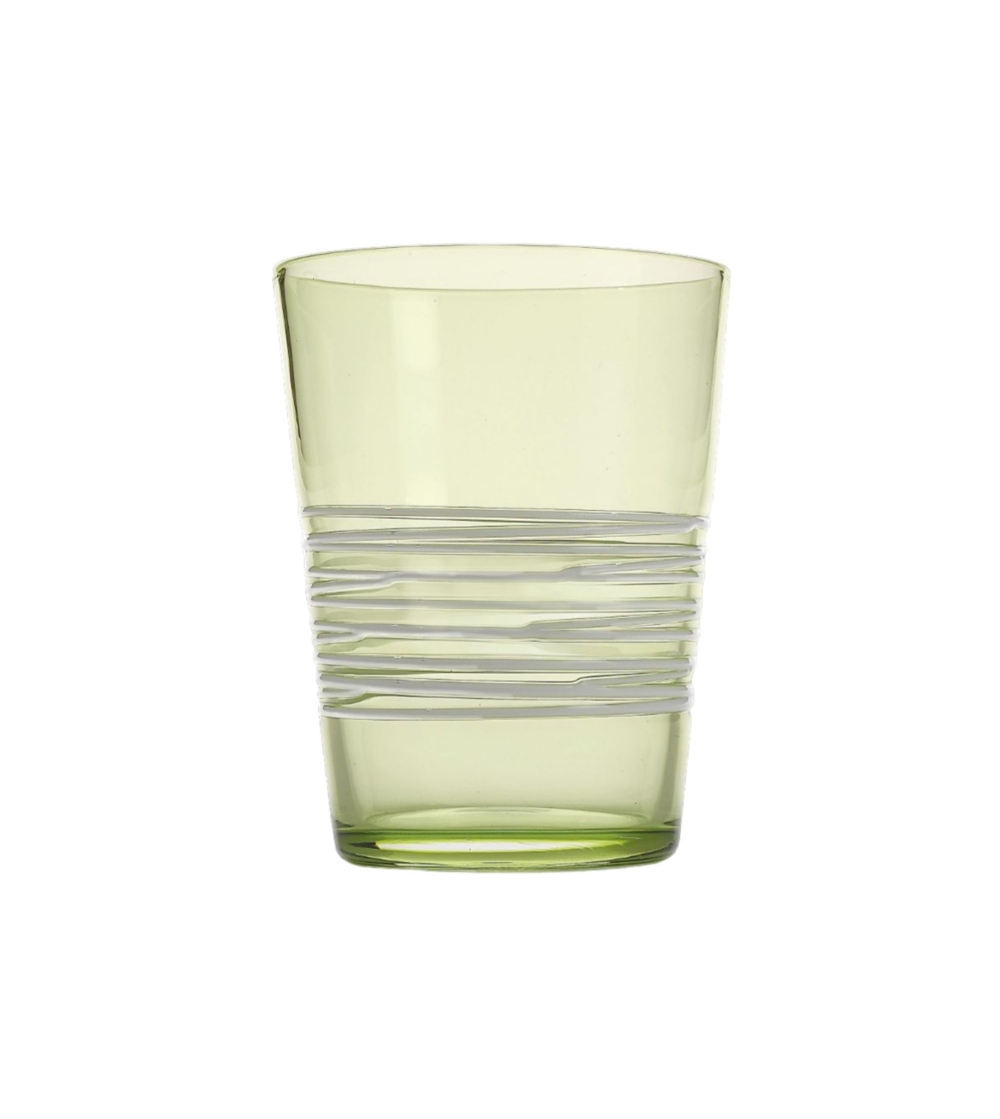 Set 6 Bicchieri Filante Verde Mela - Zafferano