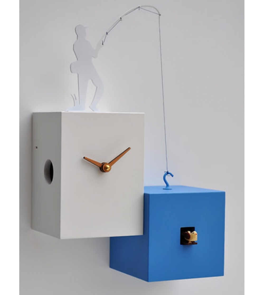 Horloge Coucou Silhouette_ Le Pêcheur - Pirondini