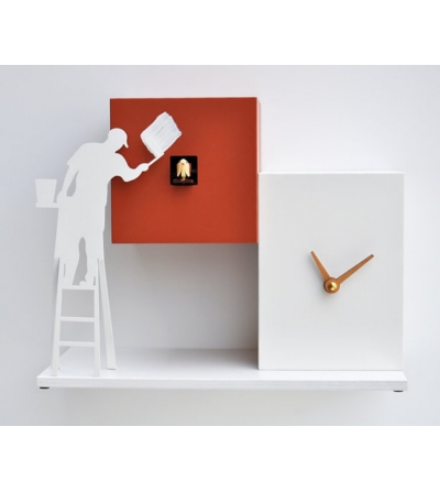 Pirondini - Silhouette_ The Painter Cuckoo Clock 2