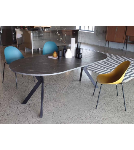 La Seggiola - Micro Round Ausziehbarer Tisch