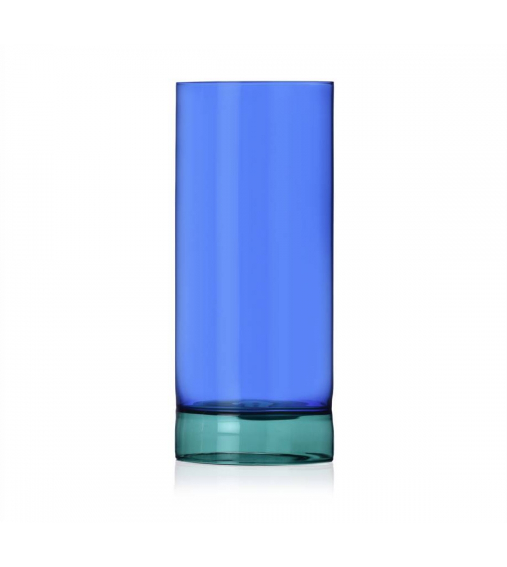Juego 6 Vasos Longdrink Azul Petróleo Bamboo Groove - Ichendorf