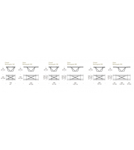 Reflex - Papillon 72 Extendable Table